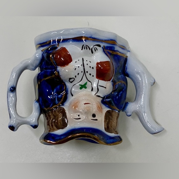 19th Century Vtg Allertons Est. 1831 Gaudy Staffordshire Miniature Toby Teapot - Picture 16 of 16